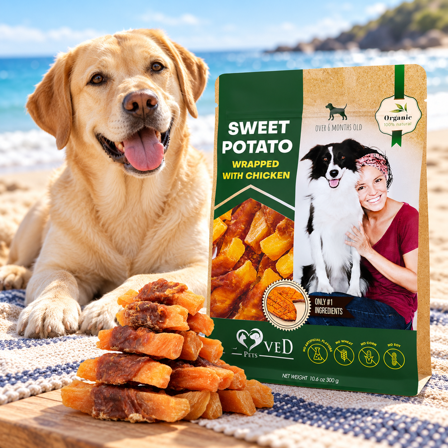 Sweet Potato & Chicken Chews for Dogs Grain-Free Treats
