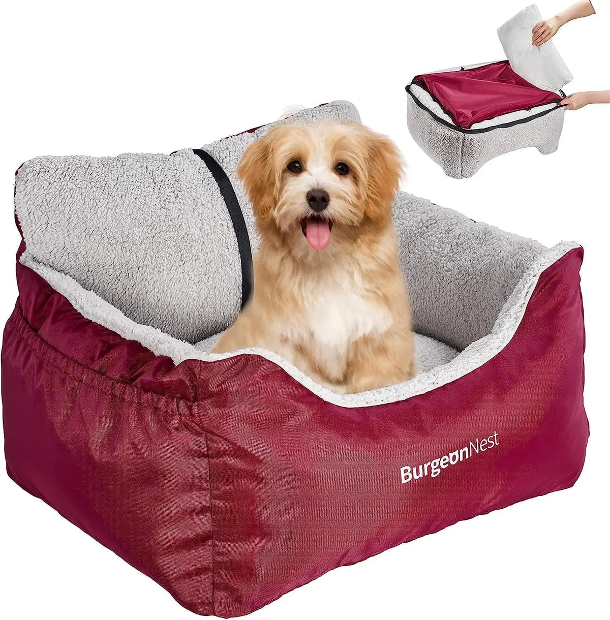 Washable Pet Car Seat Booster for Small Dogs & Cats