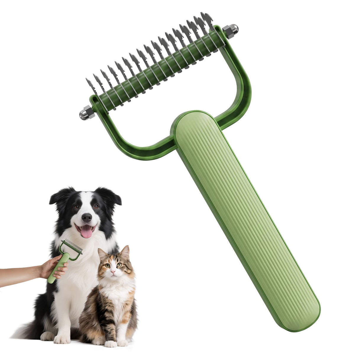 Double-Sided Dematting Comb For Dogs & Cats