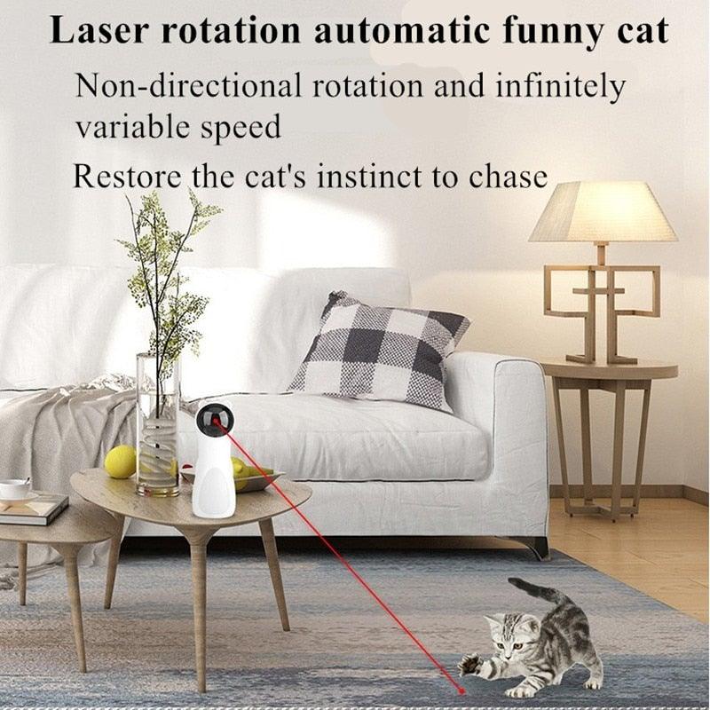 Automatic Cat LED Laser USB Charge