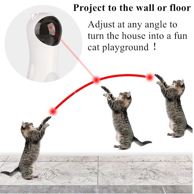 Automatic Cat LED Laser USB Charge