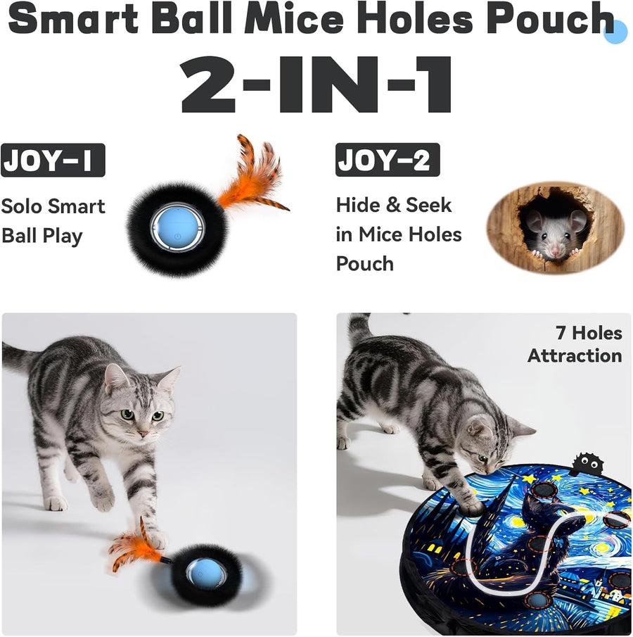 Interactive Cat Toy, Motion Activated Ball