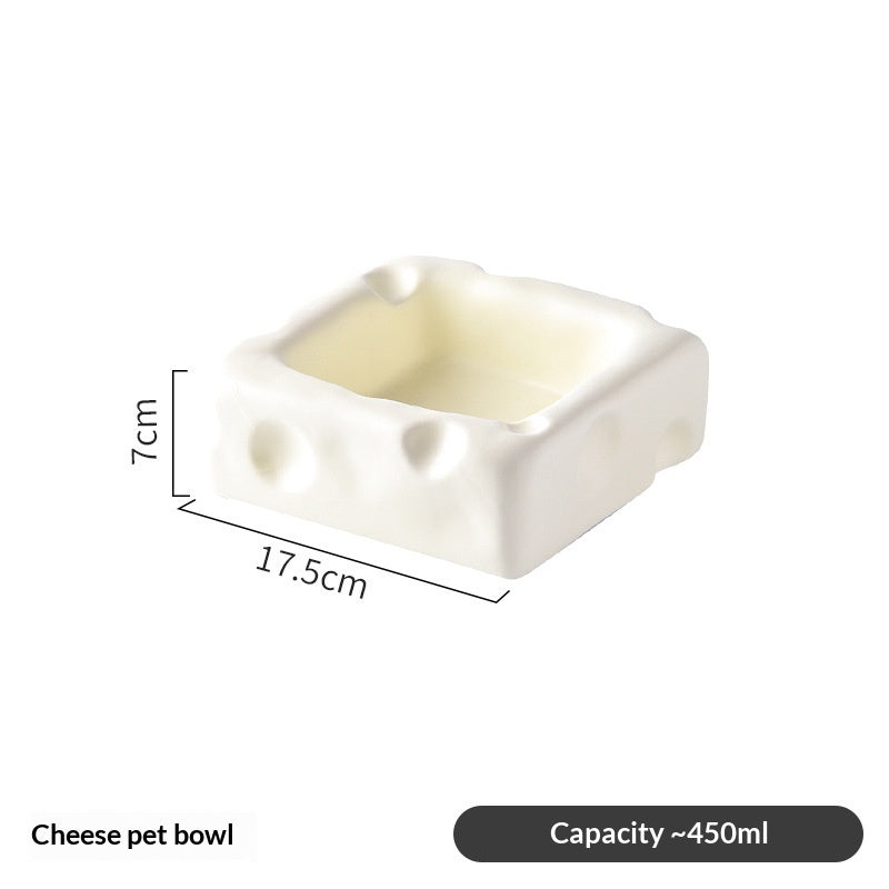 Cheese-shaped Ceramic Bowl