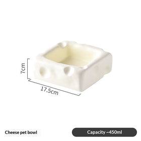 Cheese-shaped Ceramic Bowl