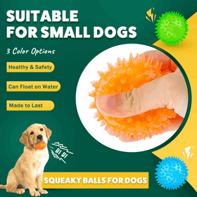 Squeaky Interactive Dog Balls for Puppy Teething
