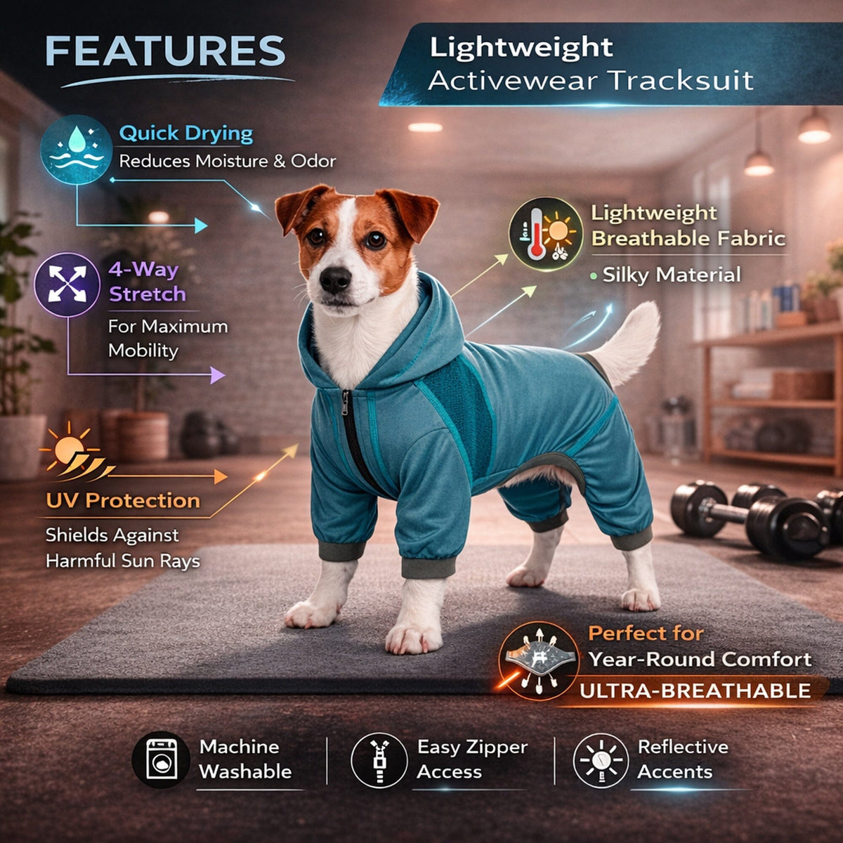 Lightweight Stretch Tracksuit Hoodie