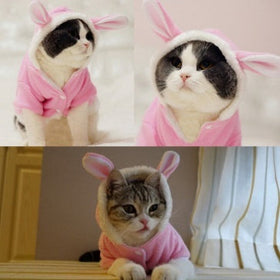 Cute Fleece Cat Hoodie