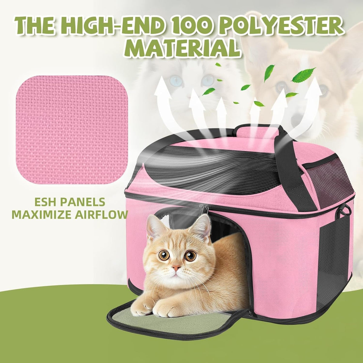 Soft Sided Carrier Backpack Airline Approved  up to 20Lbs