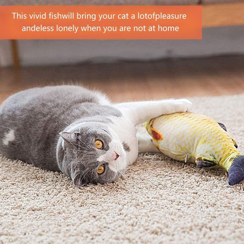 Electric Cat Toy 3D Fish USB Charging