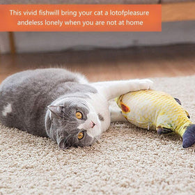 Electric Cat Toy 3D Fish USB Charging
