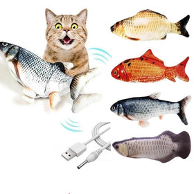 Electric Cat Toy 3D Fish USB Charging