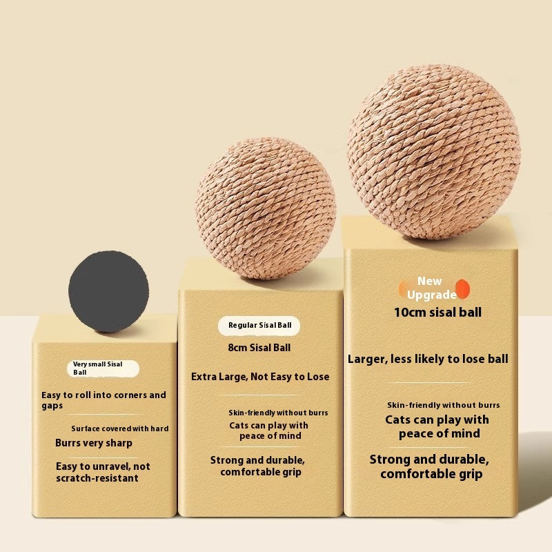 Sisal Ball Oversized Cat Toy