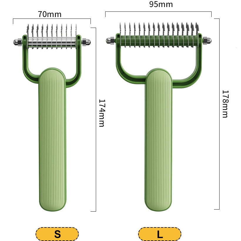Double-Sided Dematting Comb For Dogs & Cats