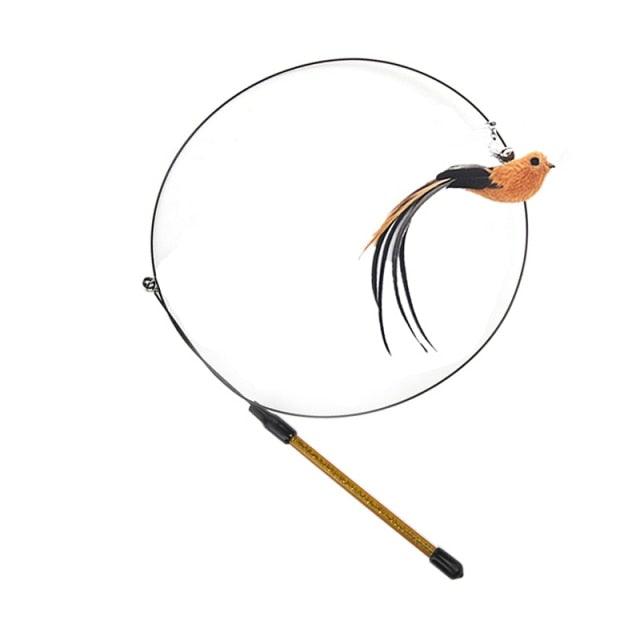 Feather Bird with Bell Toy