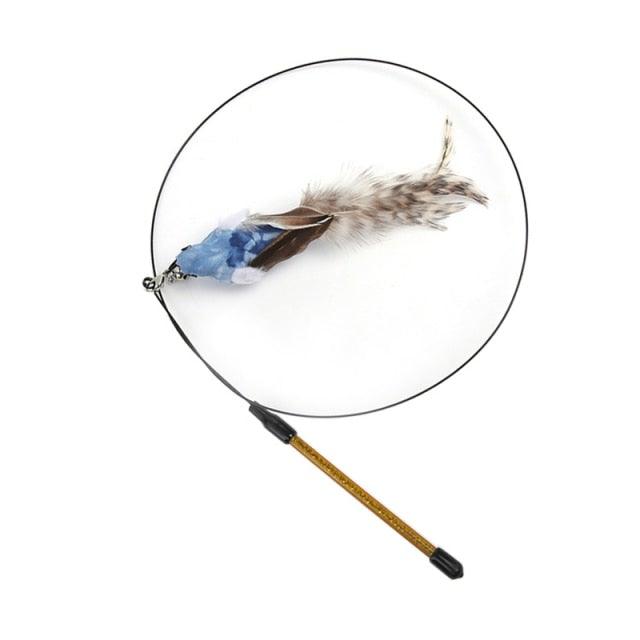Feather Bird with Bell Toy