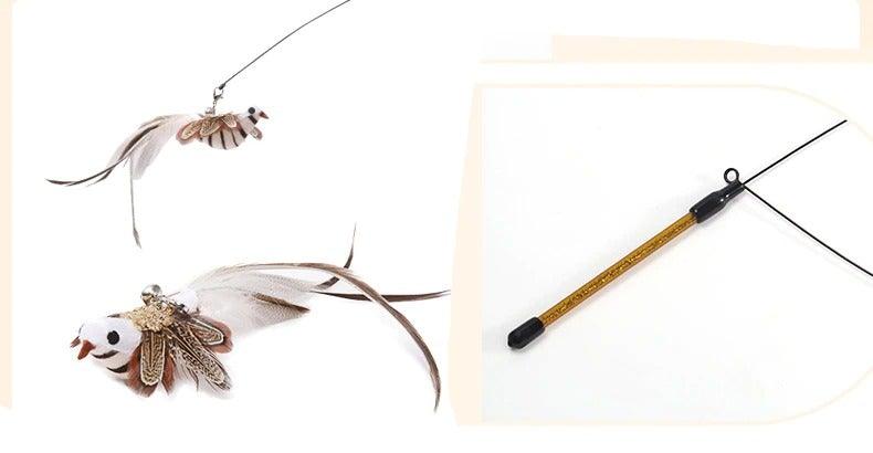 Feather Bird with Bell Toy