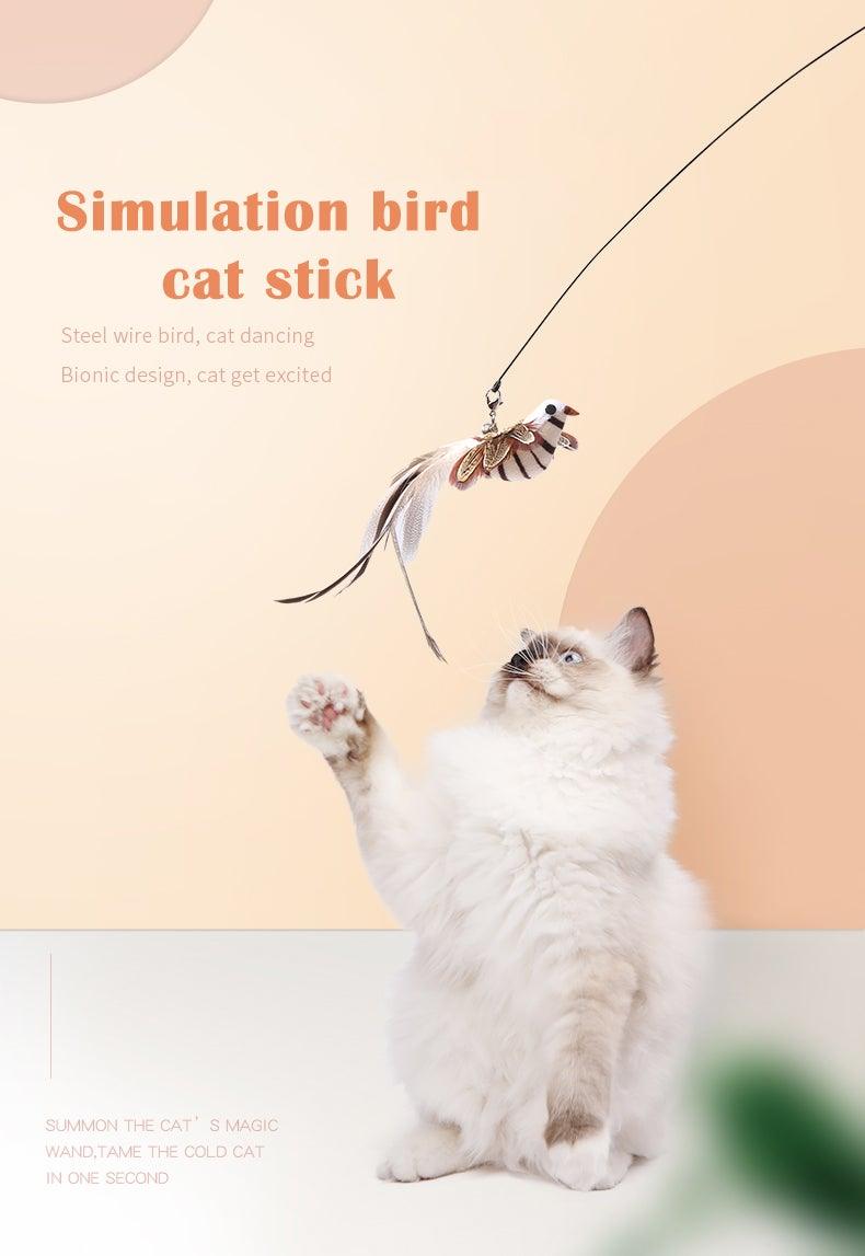 Feather Bird with Bell Toy