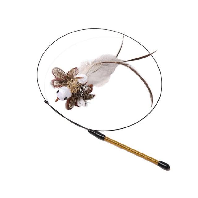 Feather Bird with Bell Toy