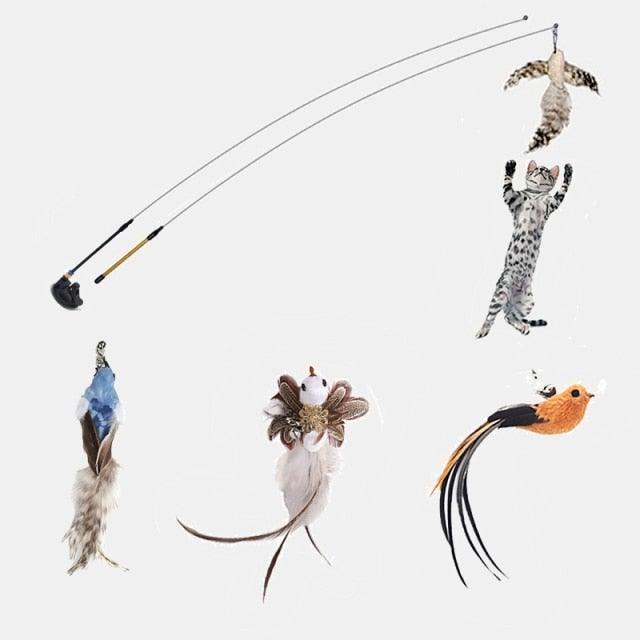 Feather Bird with Bell Toy