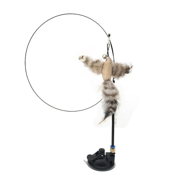 Feather Bird with Bell Toy