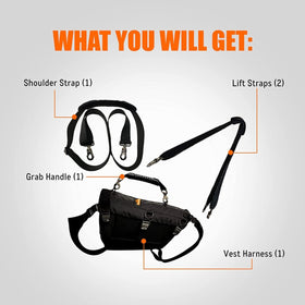 5-in-1 Sturdy Dog Lift Harness Full Body Support
