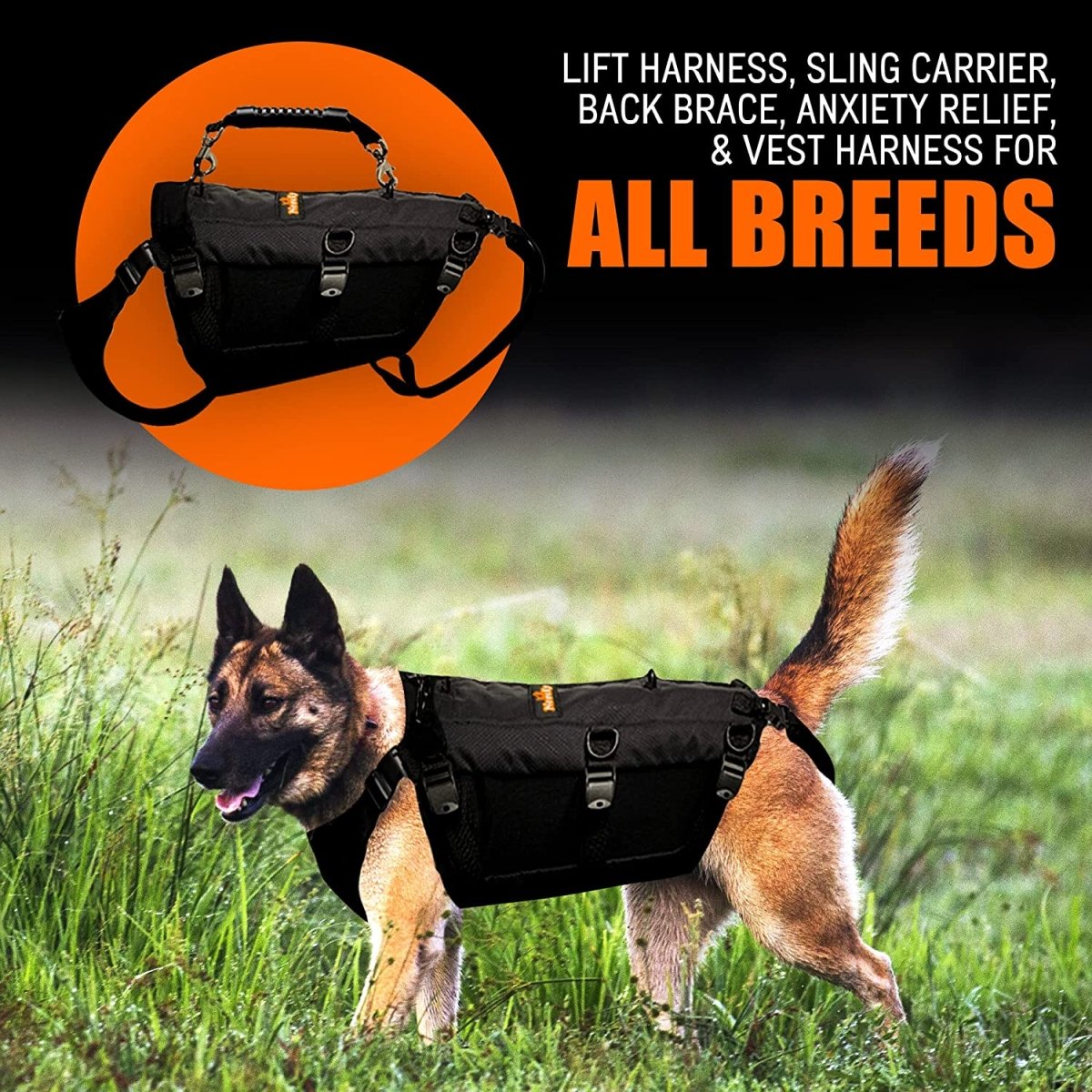5-in-1 Sturdy Dog Lift Harness Full Body Support