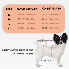 Dog Back Brace for Dogs with Inserts for Extra Support