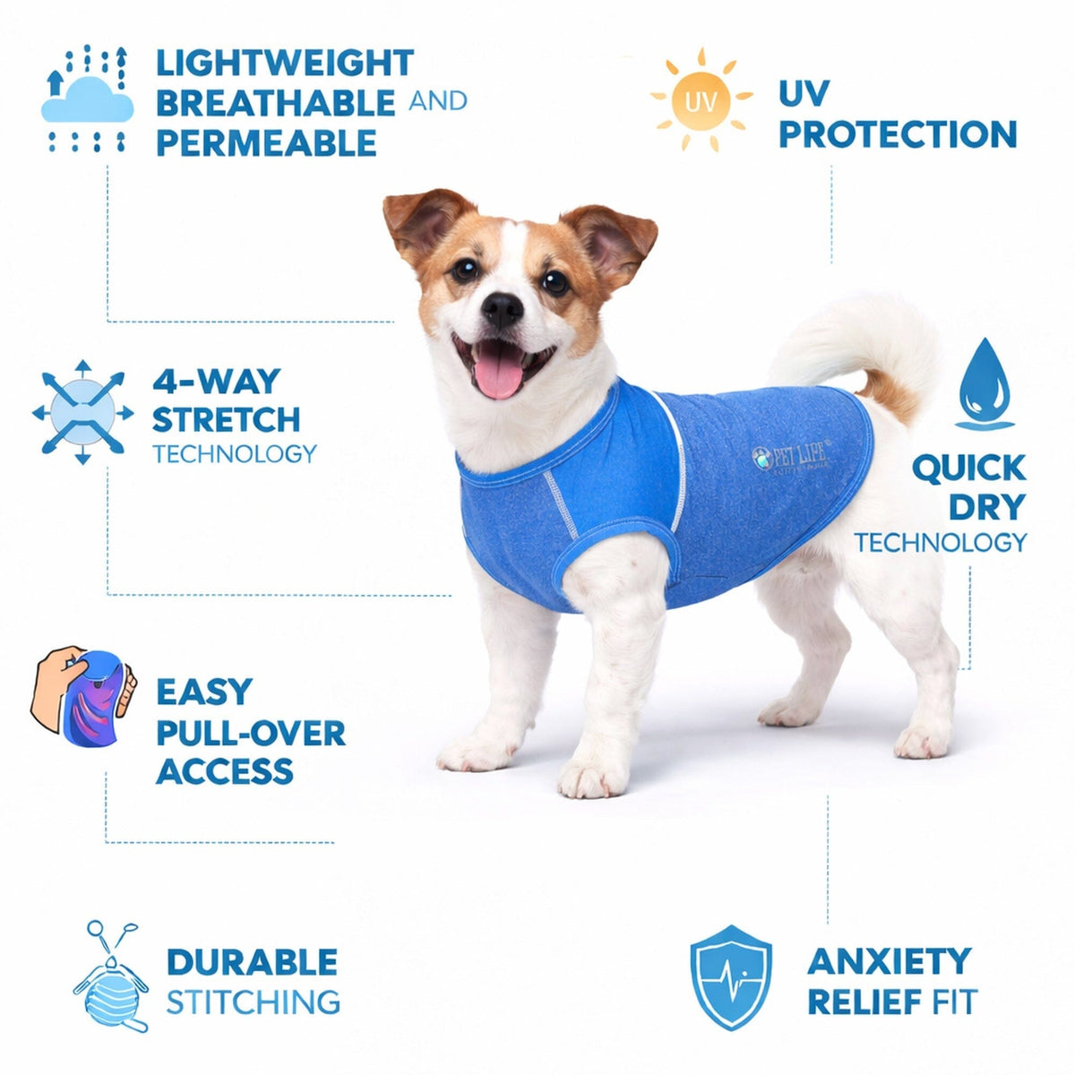 Stretch Yoga Fitness Dog T-Shirt Tank Top
