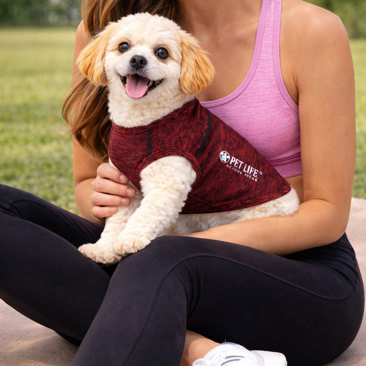 Stretch Yoga Fitness Dog T-Shirt Tank Top