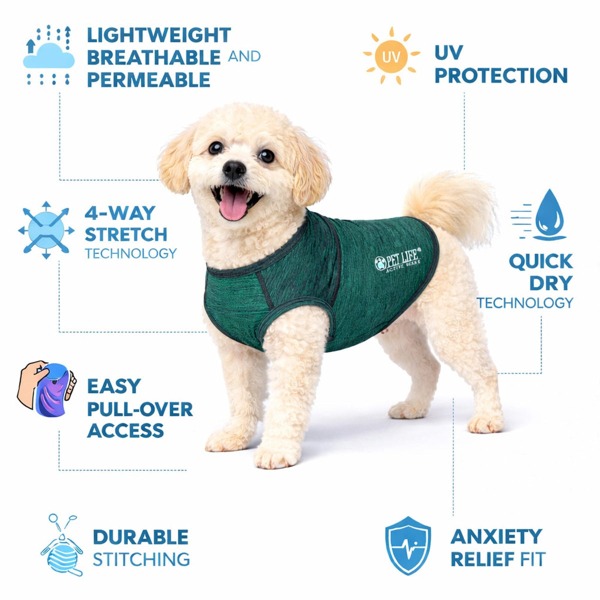 Stretch Yoga Fitness Dog T-Shirt Tank Top