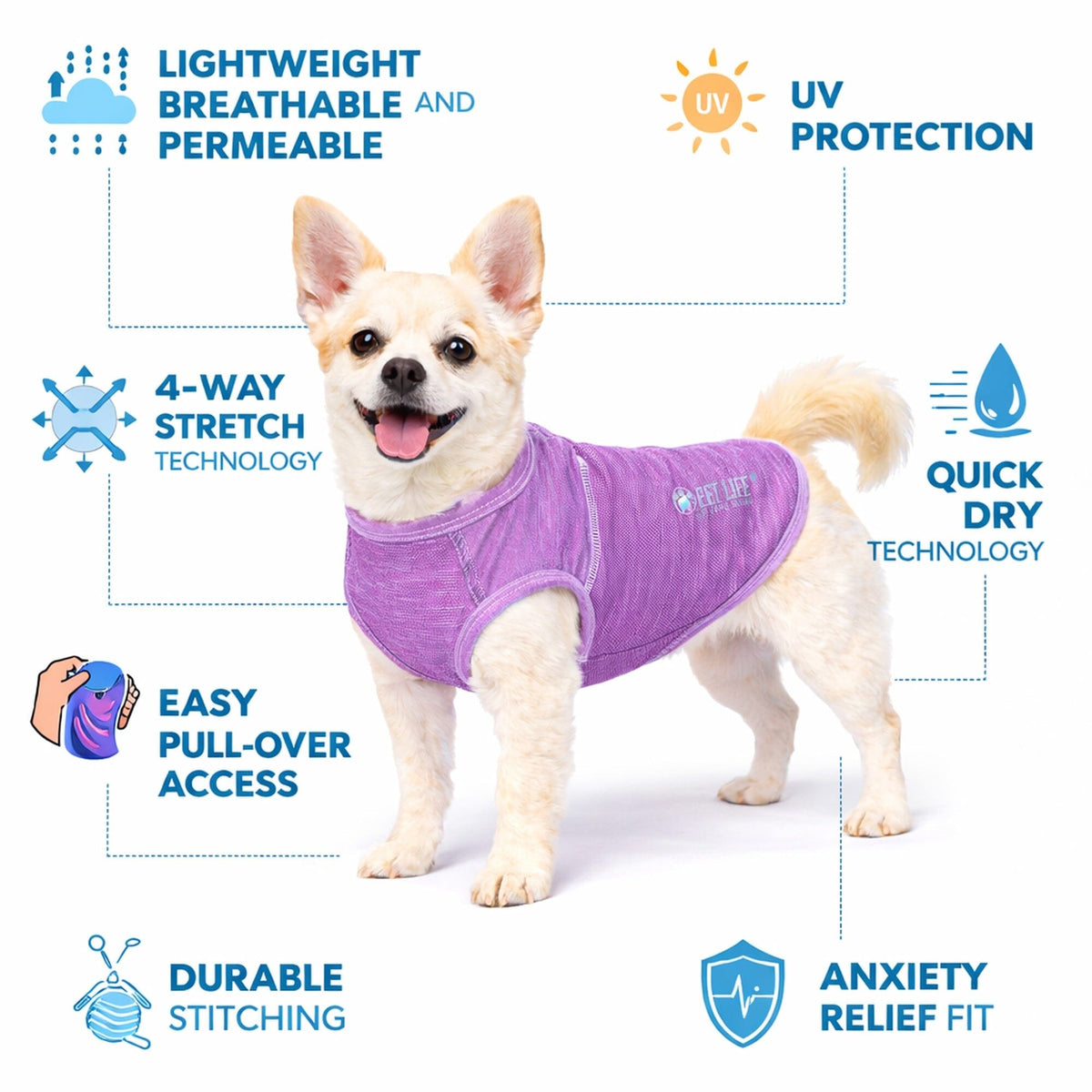 Stretch Yoga Fitness Dog T-Shirt Tank Top