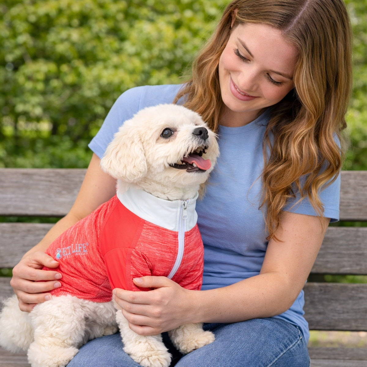 4-Way-Stretch Yoga Fitness Long-Sleeve Dog T-Shirt
