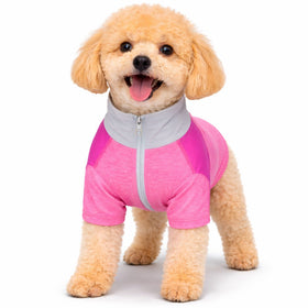 4-Way-Stretch Yoga Fitness Long-Sleeve Dog T-Shirt