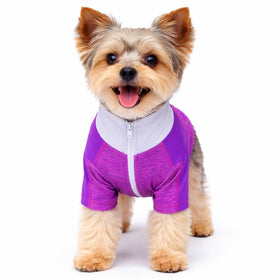 4-Way-Stretch Yoga Fitness Long-Sleeve Dog T-Shirt
