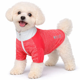 4-Way-Stretch Yoga Fitness Long-Sleeve Dog T-Shirt