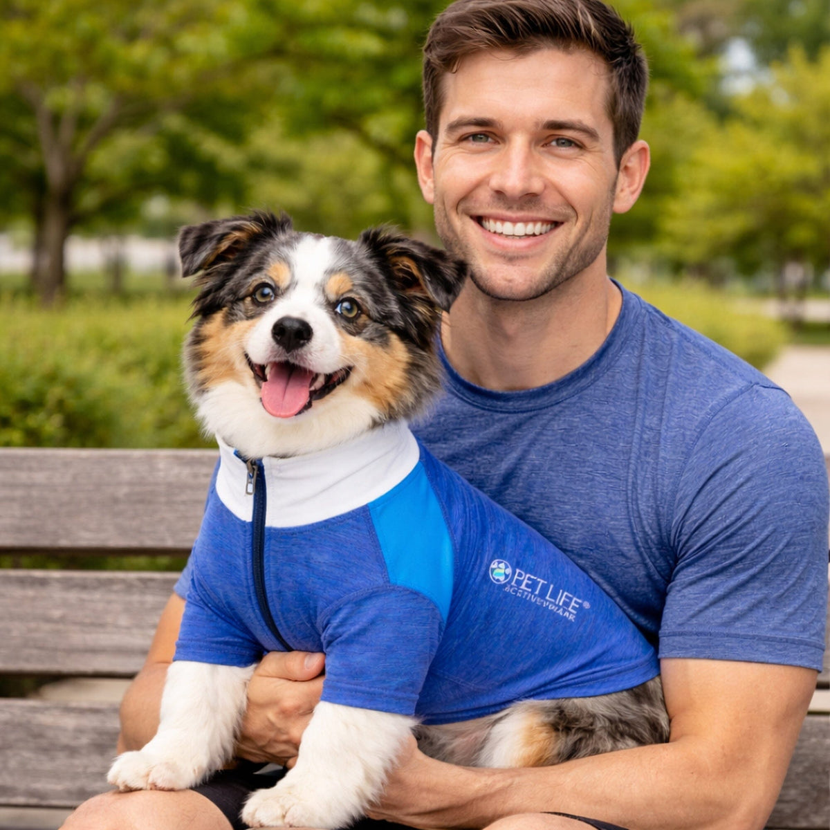 4-Way-Stretch Yoga Fitness Long-Sleeve Dog T-Shirt