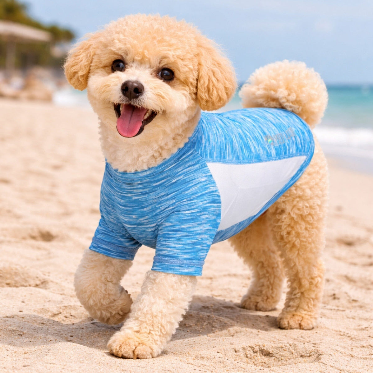 Heathered Ultra-Stretch Yoga Fitness Dog T-Shirt