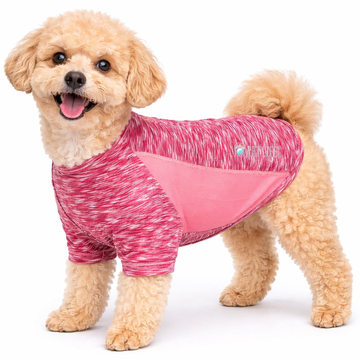 Heathered Ultra-Stretch Yoga Fitness Dog T-Shirt