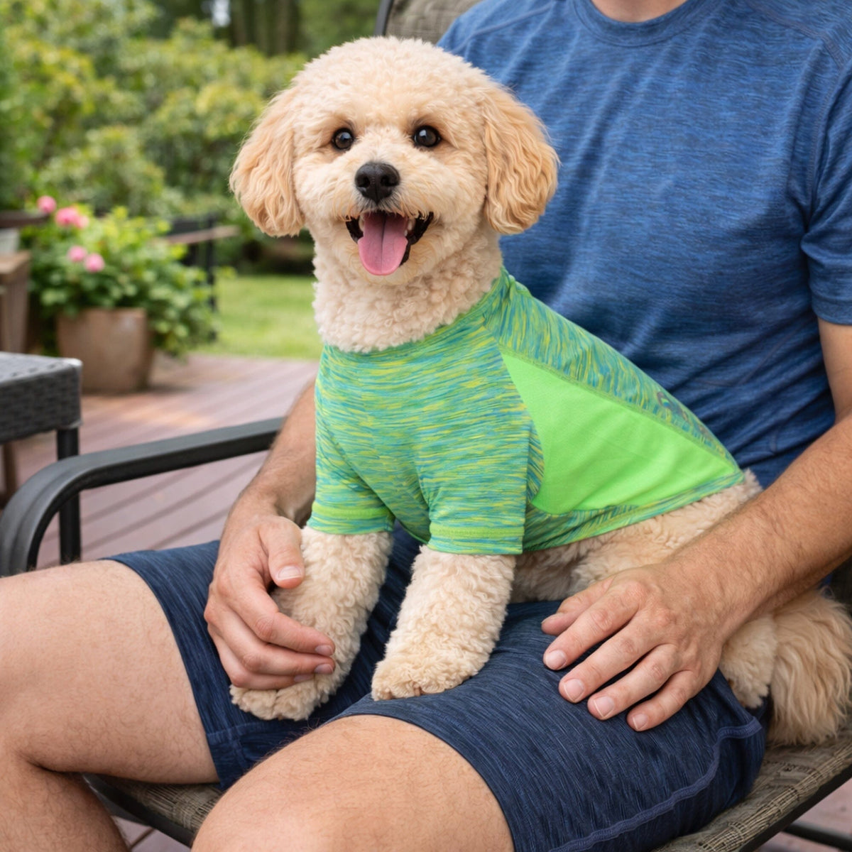 Heathered Ultra-Stretch Yoga Fitness Dog T-Shirt