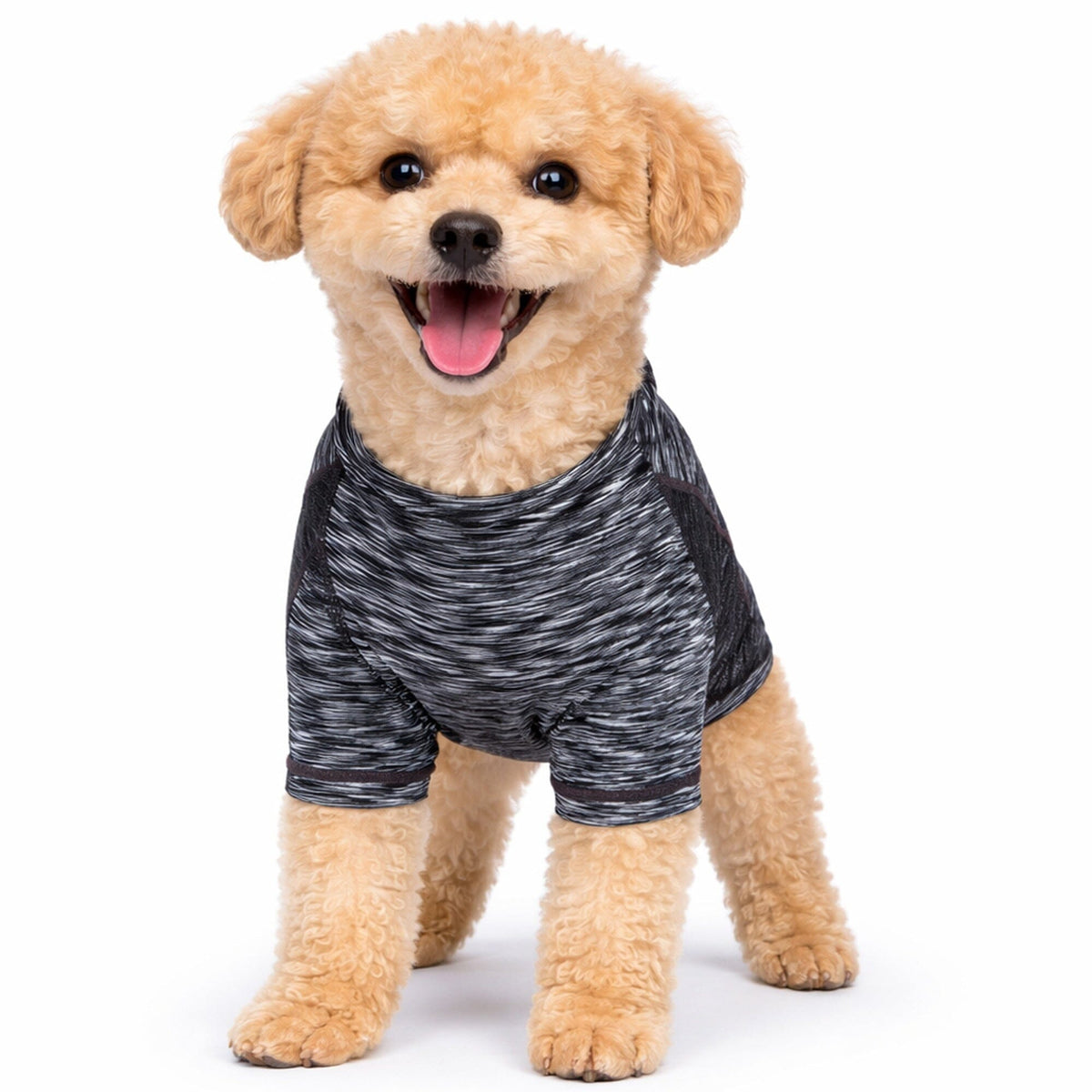 Heathered Ultra-Stretch Yoga Fitness Dog T-Shirt