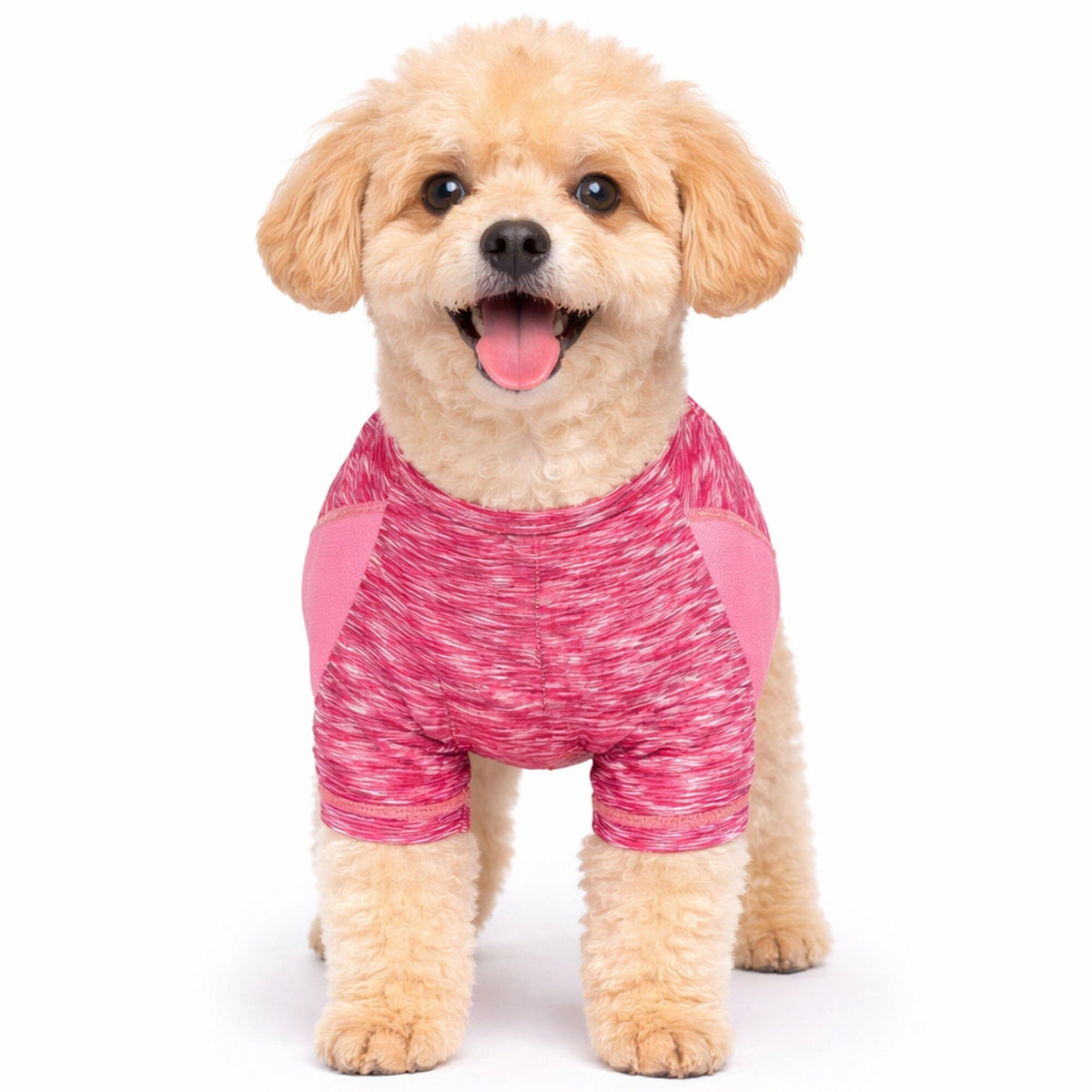 Heathered Ultra-Stretch Yoga Fitness Dog T-Shirt