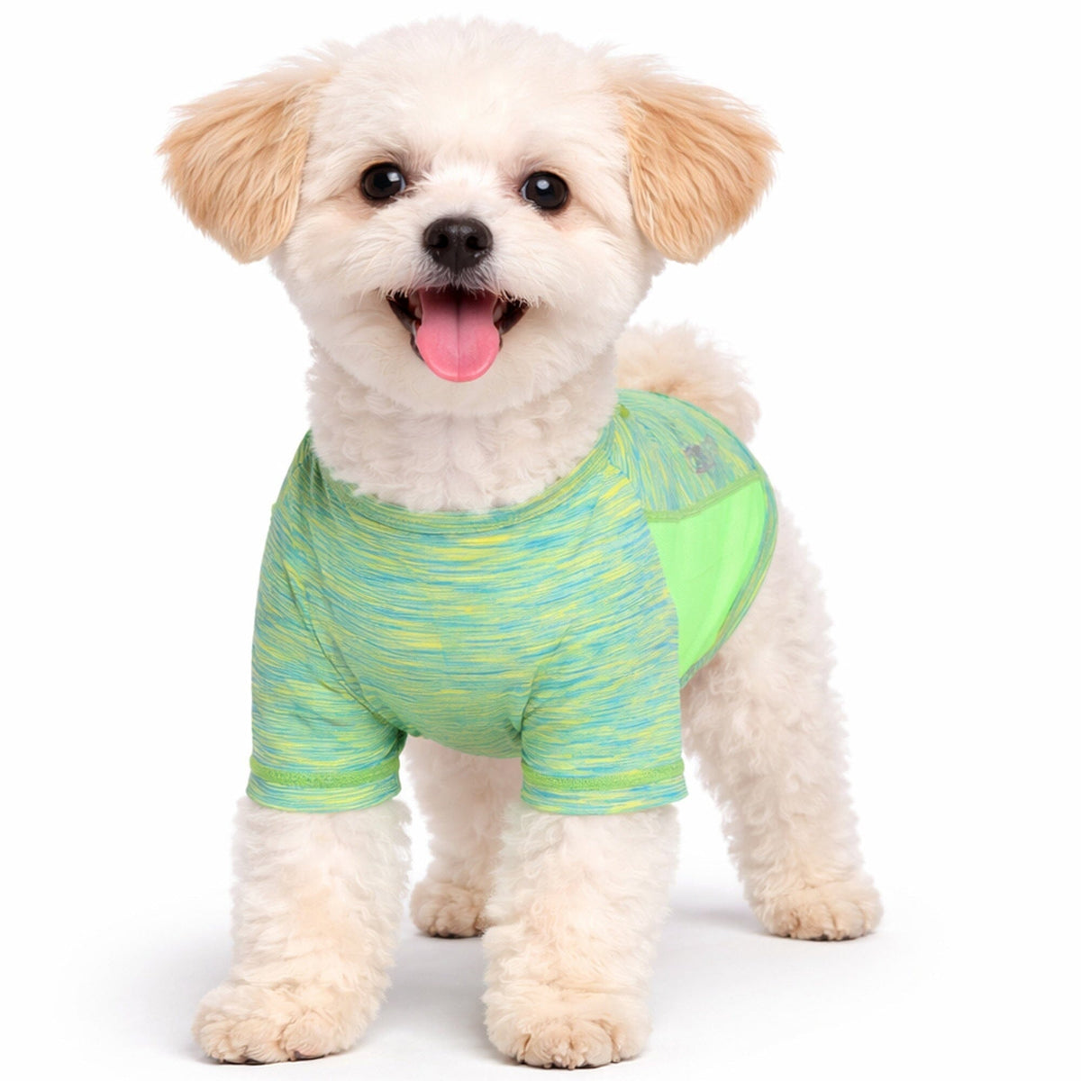 Heathered Ultra-Stretch Yoga Fitness Dog T-Shirt