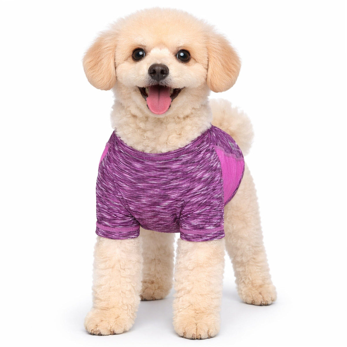 Heathered Ultra-Stretch Yoga Fitness Dog T-Shirt