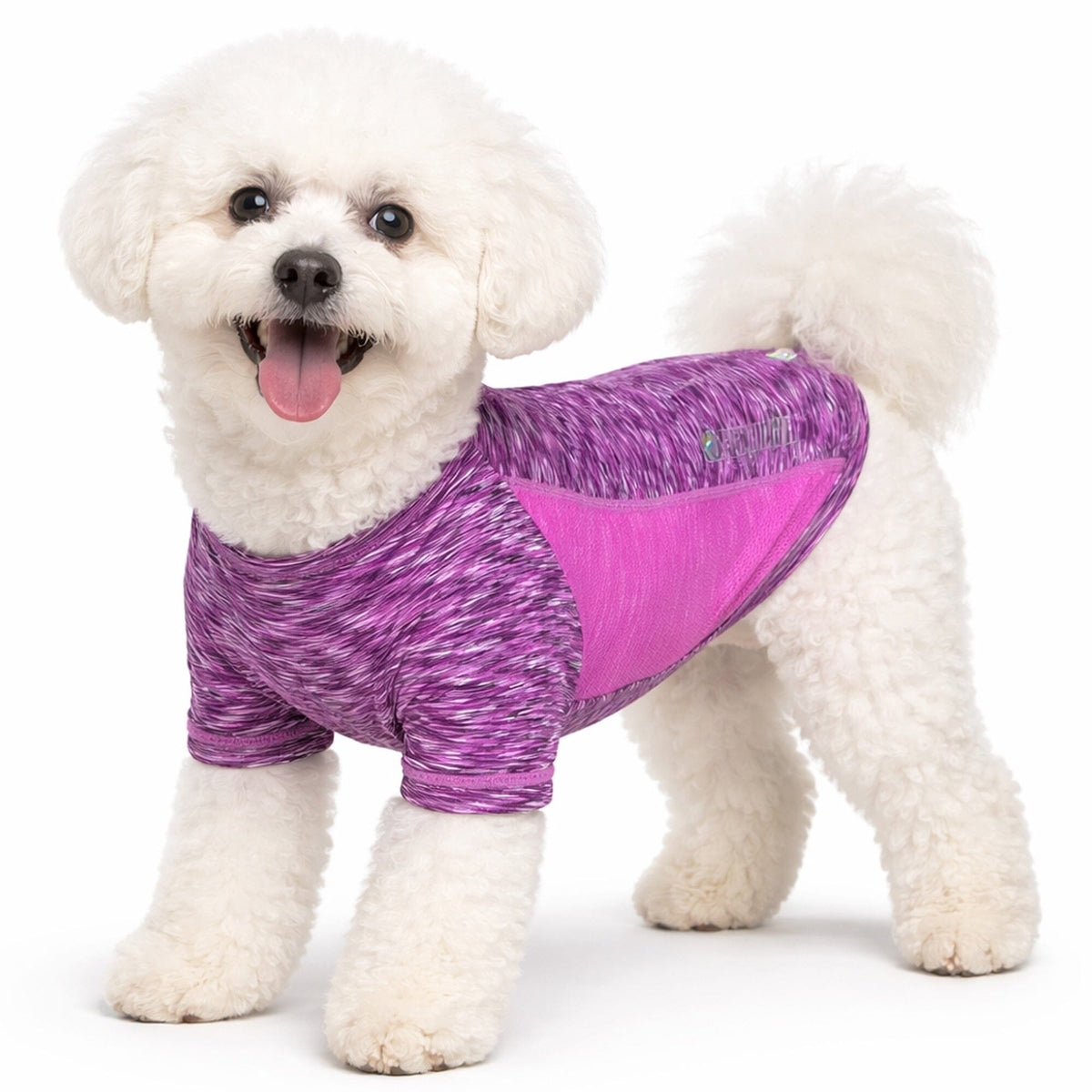 Heathered Ultra-Stretch Yoga Fitness Dog T-Shirt