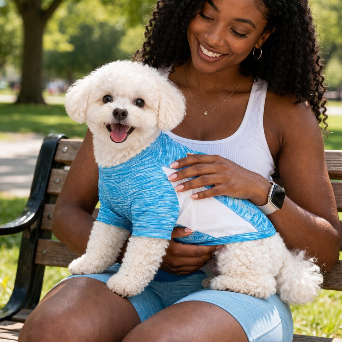 Heathered Ultra-Stretch Yoga Fitness Dog T-Shirt