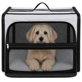 Pet Life ® 'Capacious' Dual-Sided Expandable Collapsible Pet Carrier