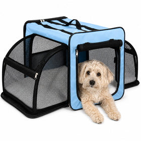 Pet Life ® 'Capacious' Dual-Sided Expandable Collapsible Pet Carrier