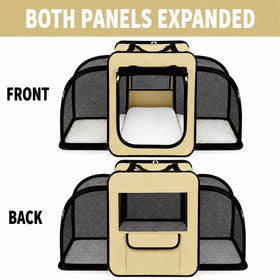 Pet Life ® 'Capacious' Dual-Sided Expandable Collapsible Pet Carrier