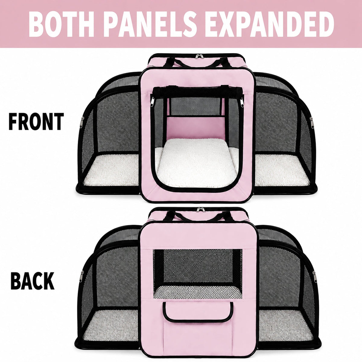 Pet Life ® 'Capacious' Dual-Sided Expandable Collapsible Pet Carrier