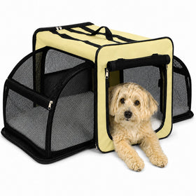 Pet Life ® 'Capacious' Dual-Sided Expandable Collapsible Pet Carrier